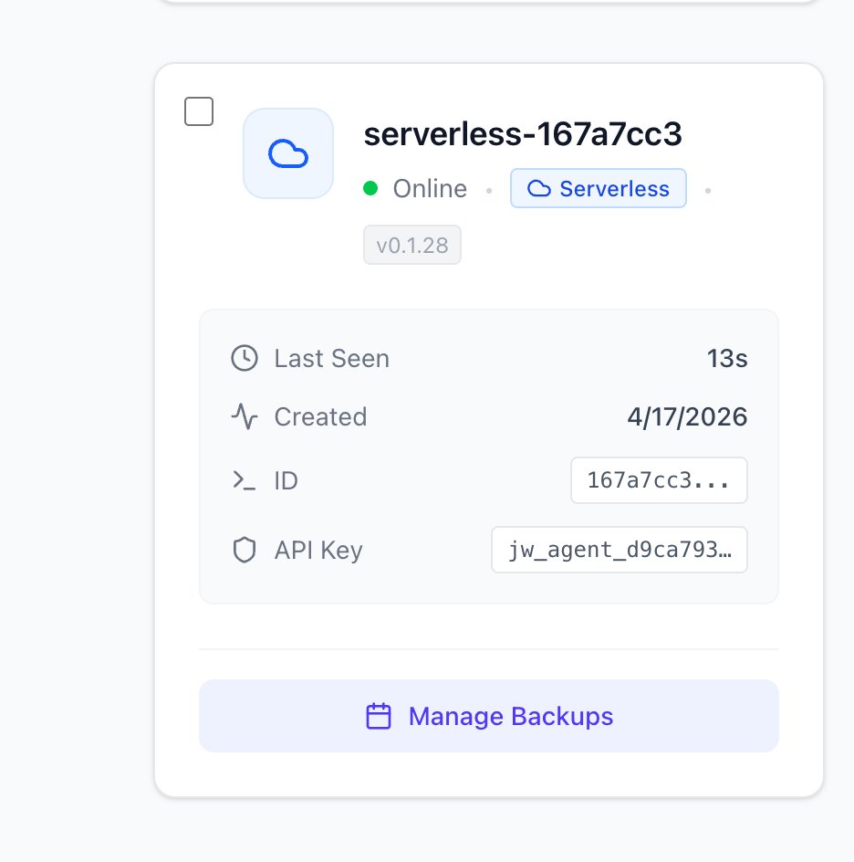 Agent card showing online status with details